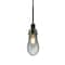 Besa Lighting Wish Cord Pendant, Smoke/Clear, Black Finish, 1x3W LED Edison 1JT-WISHSM-EDIL-BK - alternate 1